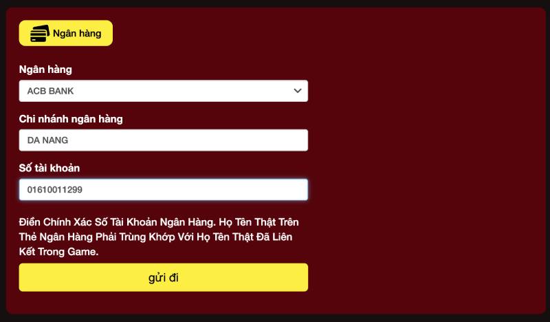 Hướng Dẫn Rút Tiền Go99 Tiền Về Ví Ngay Tức Thì 2 Bước 2: Chọn mục “Rút tiền”